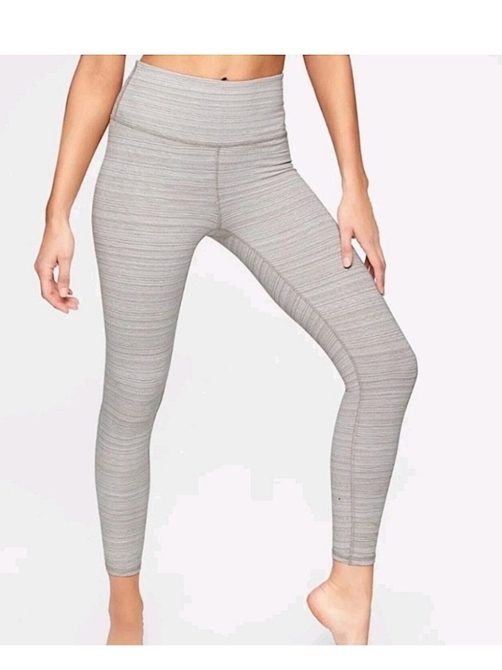 Athleta Light Heather Gray High-Rise Leggings
